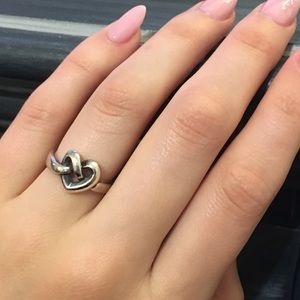 James Avery heart knot ring